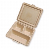 弁当容器 バガス・モールド製 折蓋