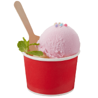 HEIKO 製菓資材 アイスカップ 3.5オンス(150ml) 76-150レッド